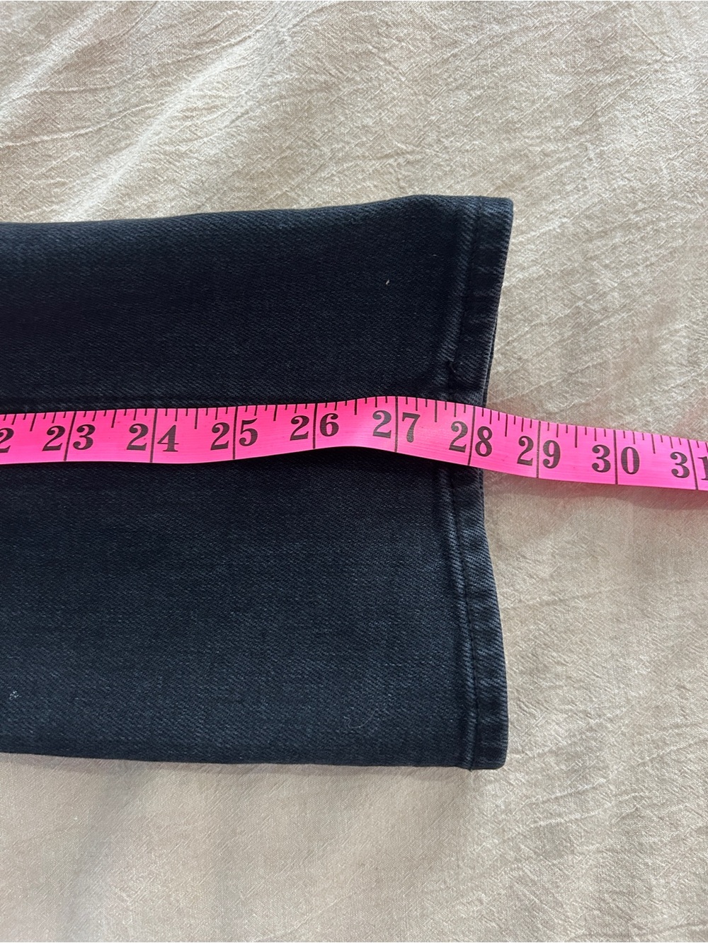 Aritzia Denim Forum The Arlo High Rise Straight 28L Black Jeans Size 24 - Picture 6 of 6